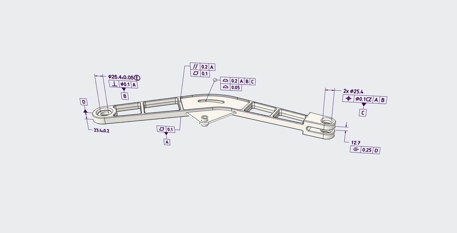 Model-Based definition oefening - PMI - Creo GDT Advisor
